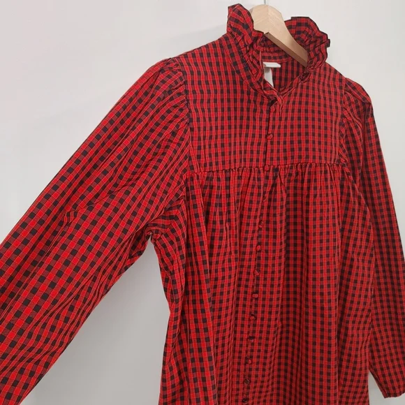 H&M Plaid Button Down Dress - Picture 5 of 8